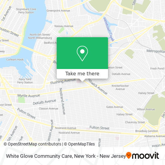 White Glove Community Care map