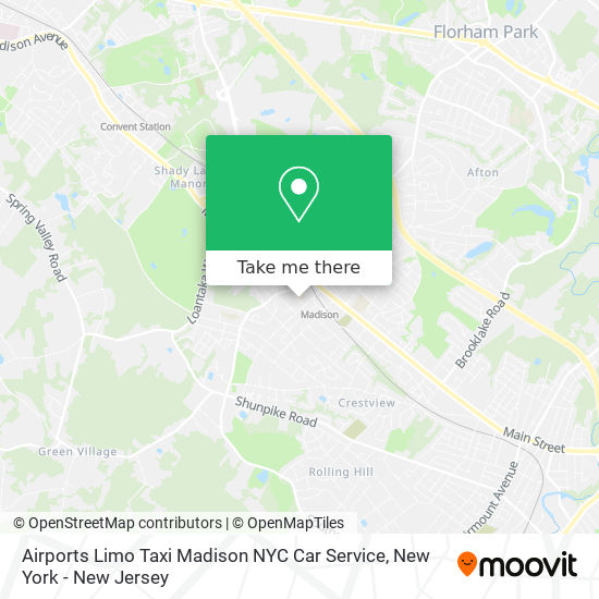 Mapa de Airports Limo Taxi Madison NYC Car Service