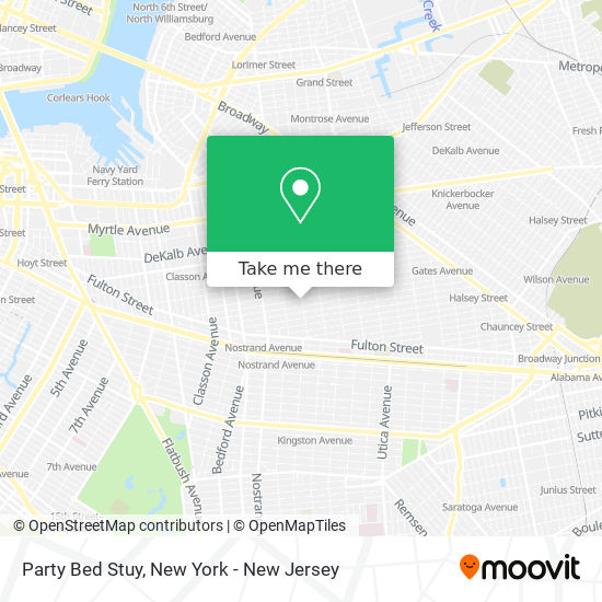 Mapa de Party Bed Stuy