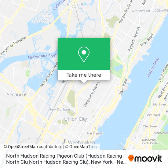 Mapa de North Hudson Racing Pigeon Club (Hudson Racing North Clu North Hudson Racing Clu)