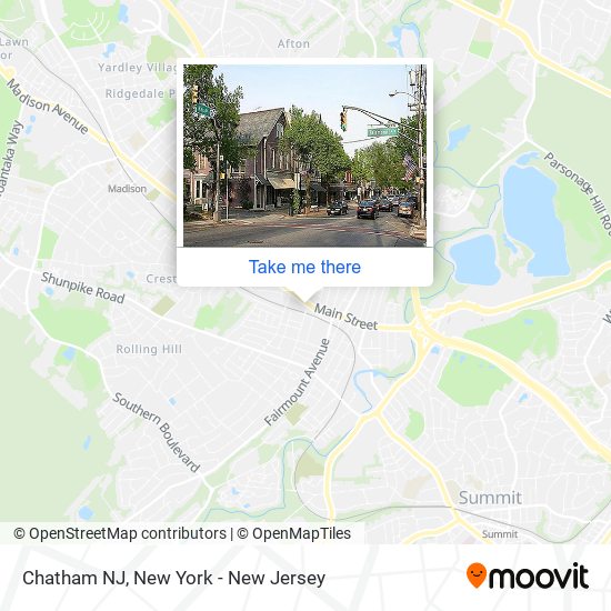 Chatham NJ map