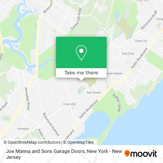 Mapa de Joe Manna and Sons Garage Doors