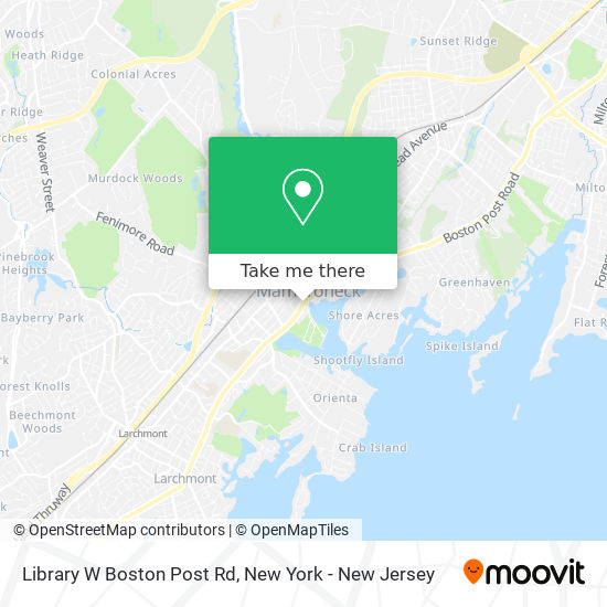 Mapa de Library W Boston Post Rd