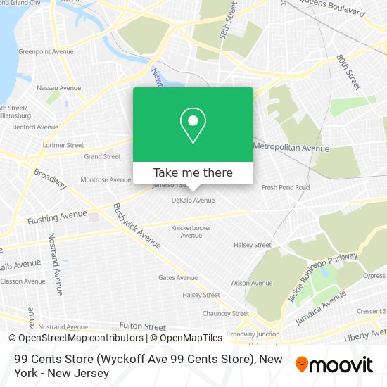 Mapa de 99 Cents Store (Wyckoff Ave 99 Cents Store)