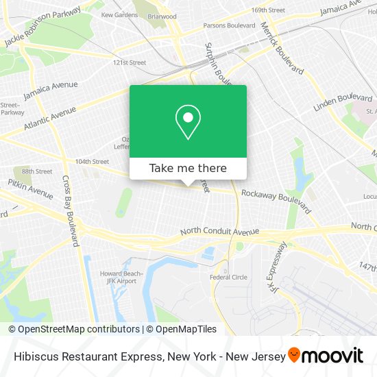 Hibiscus Restaurant Express map
