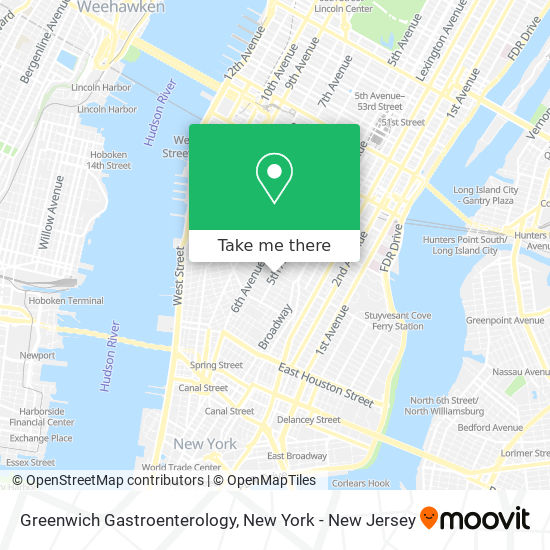 Mapa de Greenwich Gastroenterology