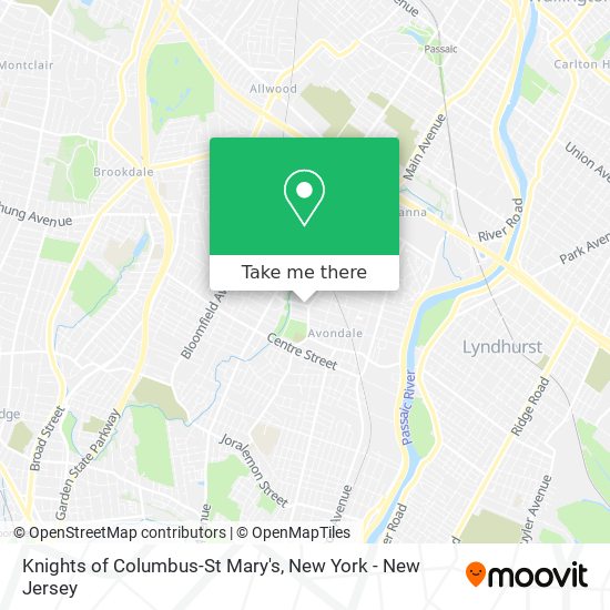 Knights of Columbus-St Mary's map