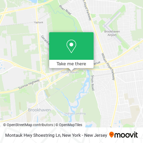 Mapa de Montauk Hwy Shoestring Ln