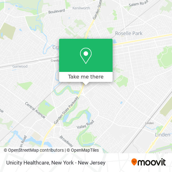 Unicity Healthcare map