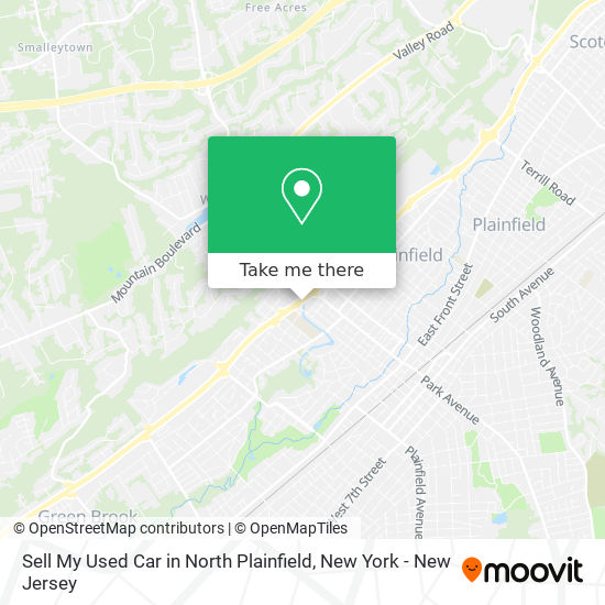 Mapa de Sell My Used Car in North Plainfield