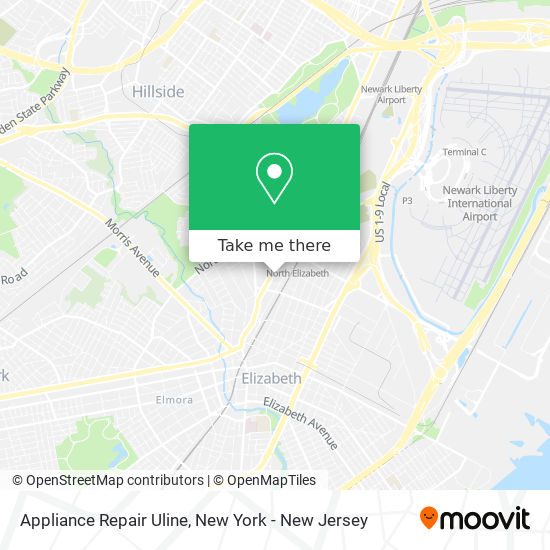 Appliance Repair Uline map