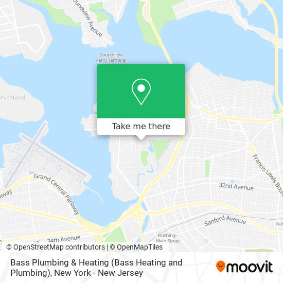 Bass Plumbing & Heating map