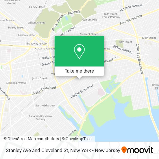 Mapa de Stanley Ave and Cleveland St