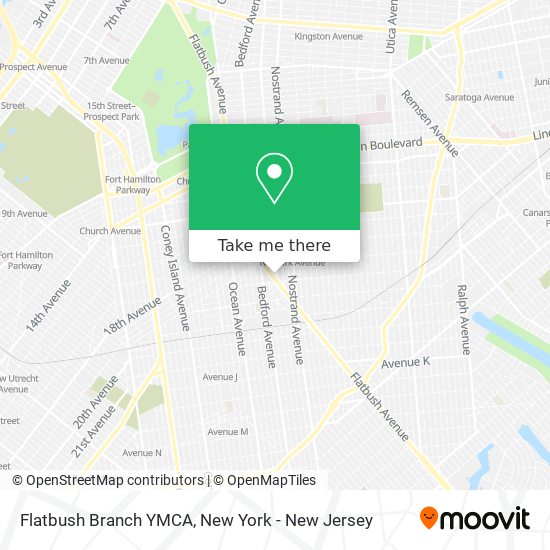 Flatbush Branch YMCA map