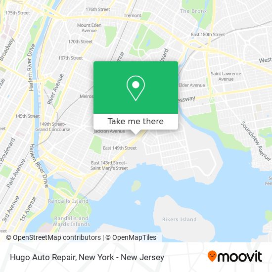 Hugo Auto Repair map