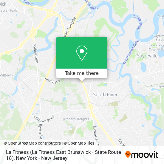 La Fitness (La Fitness East Brunswick - State Route 18) map