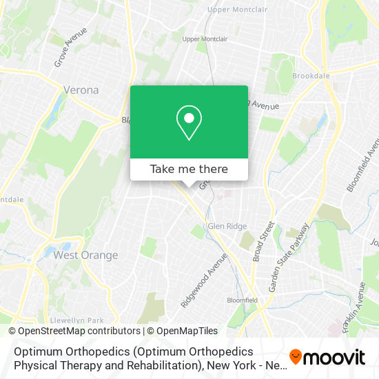 Mapa de Optimum Orthopedics (Optimum Orthopedics Physical Therapy and Rehabilitation)