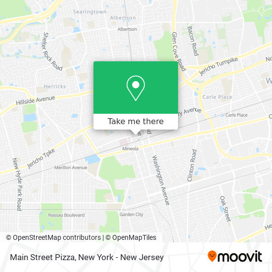 Main Street Pizza map