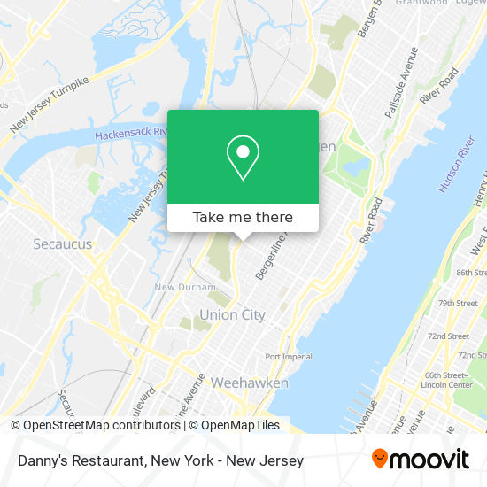 Mapa de Danny's Restaurant