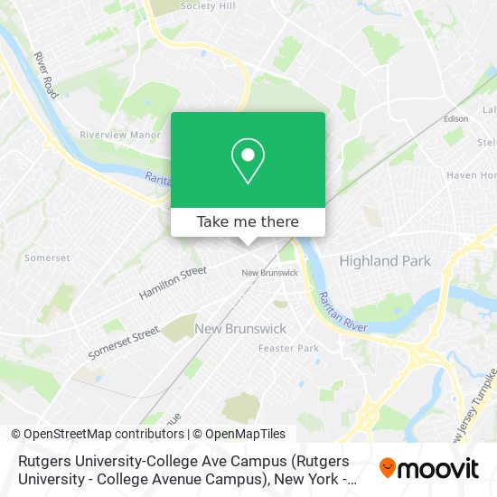 Rutgers University-College Ave Campus map