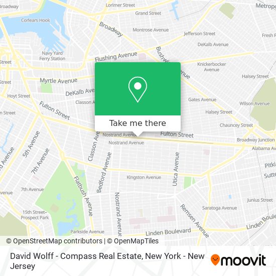 Mapa de David Wolff - Compass Real Estate