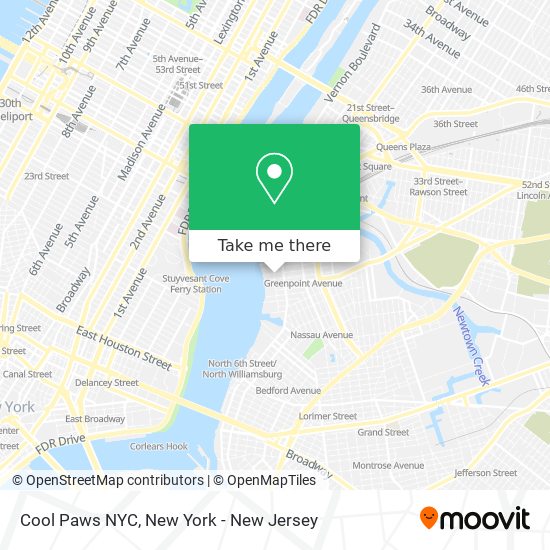 Mapa de Cool Paws NYC
