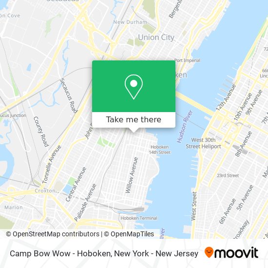 Mapa de Camp Bow Wow - Hoboken
