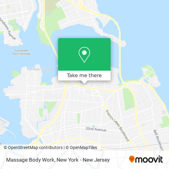 Massage Body Work map