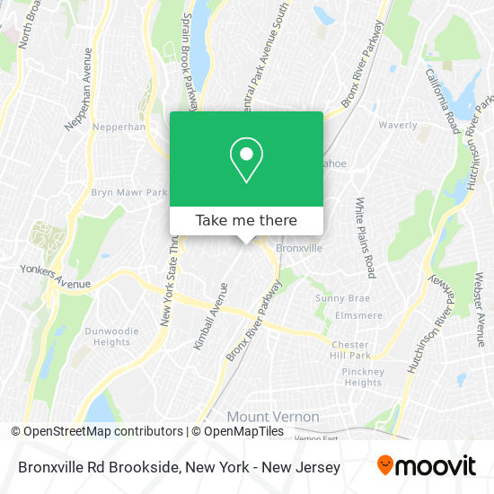Bronxville Rd Brookside map