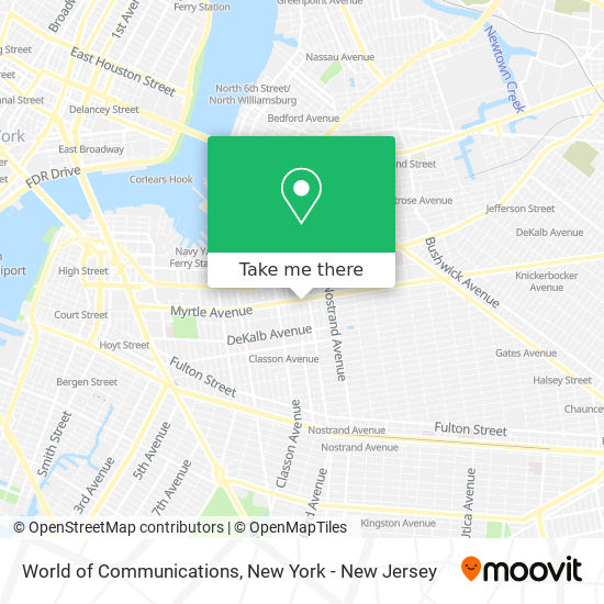 World of Communications map