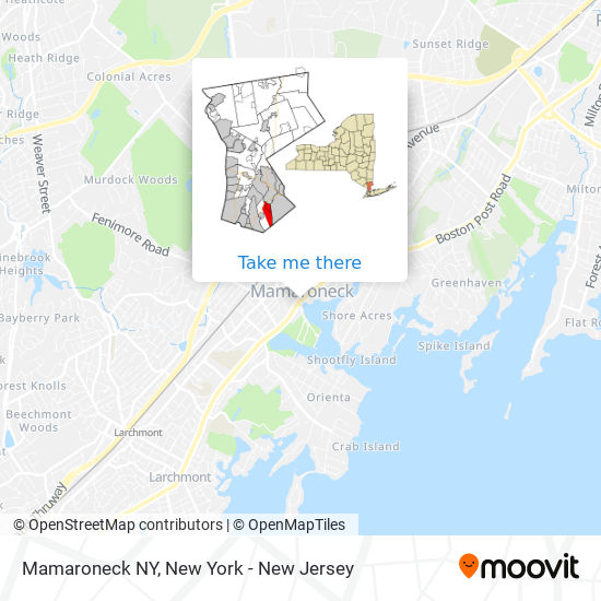 Mamaroneck NY map