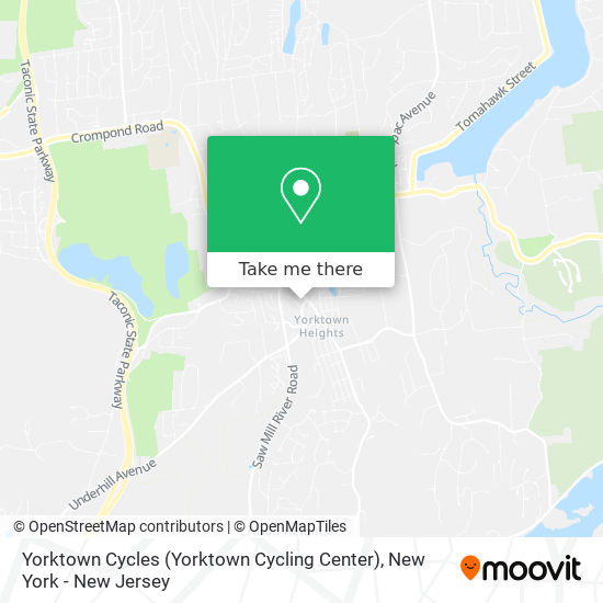 Mapa de Yorktown Cycles (Yorktown Cycling Center)