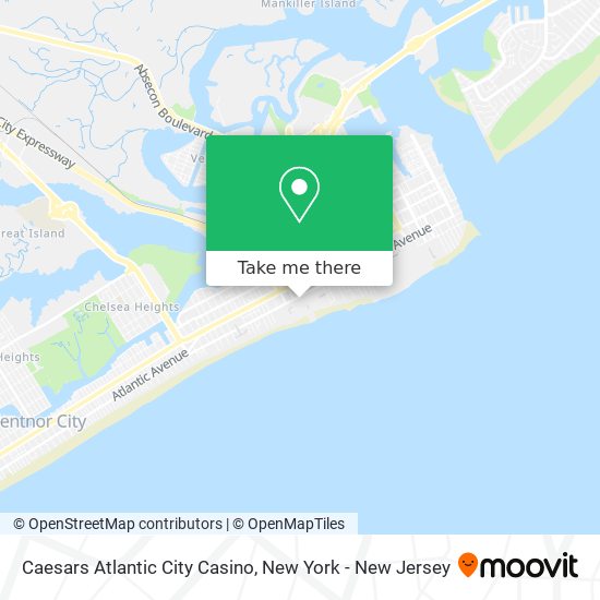 Caesars Atlantic City Casino map