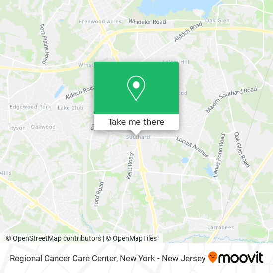 Regional Cancer Care Center map