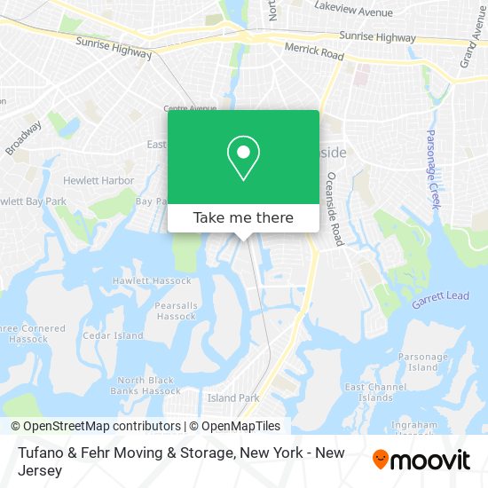 Tufano & Fehr Moving & Storage map