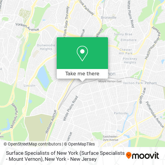 Surface Specialists of New York (Surface Specialists - Mount Vernon) map