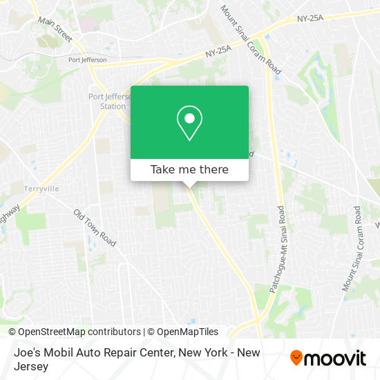 Joe's Mobil Auto Repair Center map