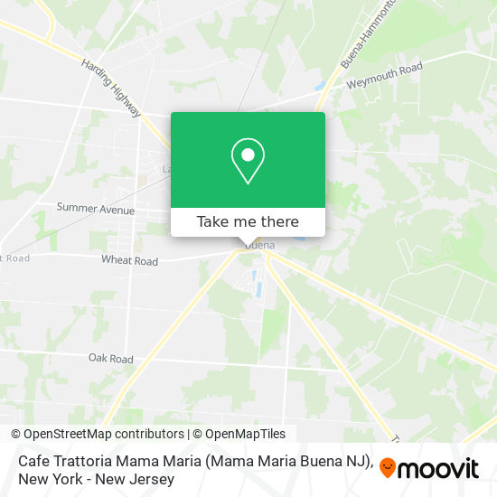 Mapa de Cafe Trattoria Mama Maria (Mama Maria Buena NJ)