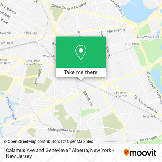 Mapa de Calamus Ave and Genevieve " Albetta