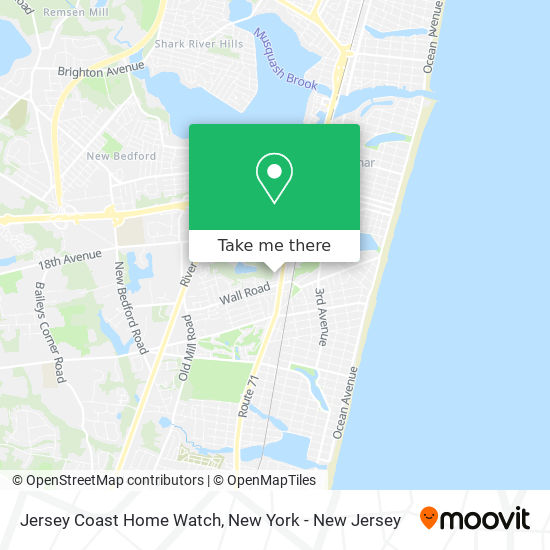 Jersey Coast Home Watch map