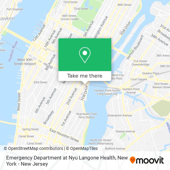 Mapa de Emergency Department at Nyu Langone Health