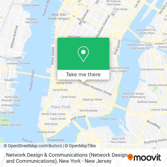Mapa de Network Design & Communications