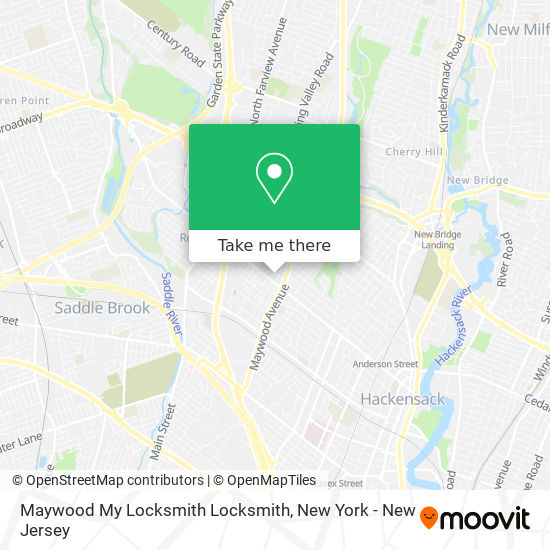 Mapa de Maywood My Locksmith Locksmith