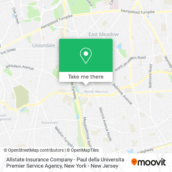 Allstate Insurance Company - Paul della Universita Premier Service Agency map