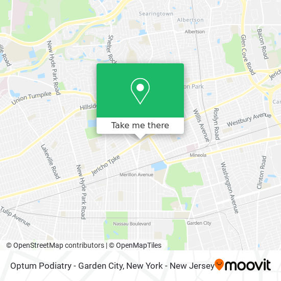 Mapa de Optum Podiatry - Garden City