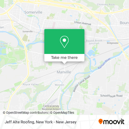 Jeff Alte Roofing map