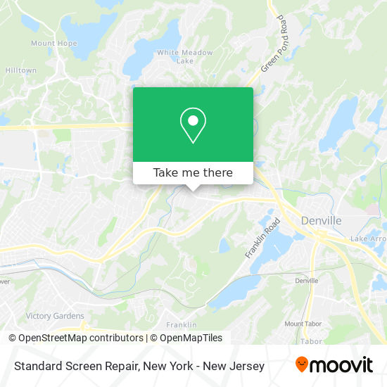 Mapa de Standard Screen Repair