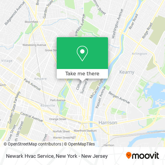 Mapa de Newark Hvac Service