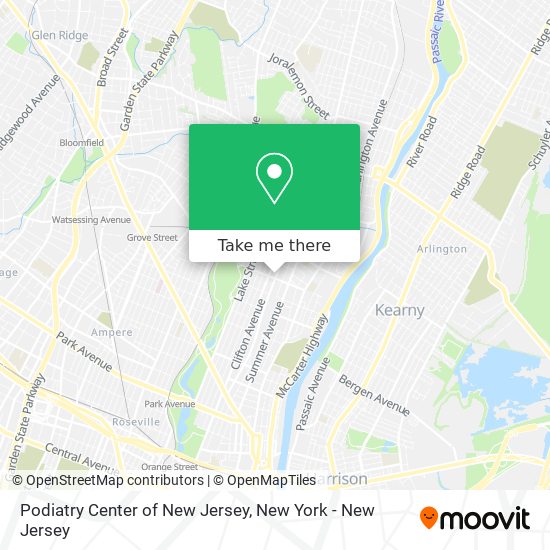 Mapa de Podiatry Center of New Jersey