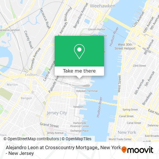 Alejandro Leon at Crosscountry Mortgage, map